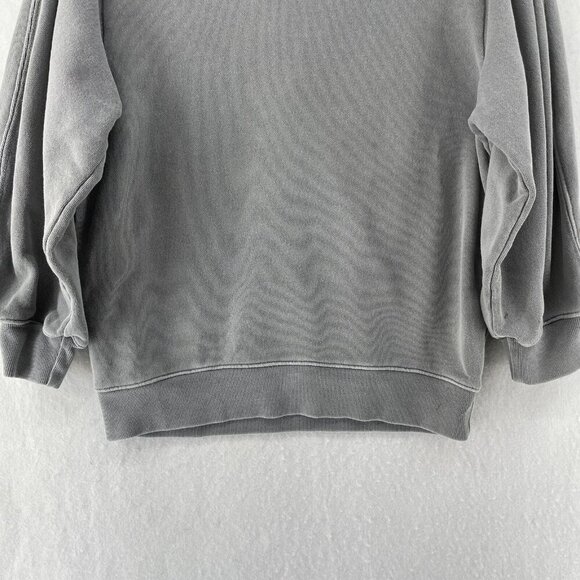 Agolde Los Angeles Sweatshirt Womens XS Gray Fleece Terry Crew Neck 3/4 Sleeves - Picture 7 of 13